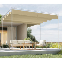 Copertina de rezerva pentru pergola Outsunny 84C-666V00BG (Beige) Thumb
