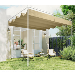 Copertina de rezerva pentru pergola Outsunny 84C-666V00BG (Beige) Thumb
