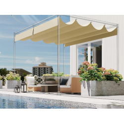 Copertina de rezerva pentru pergola Outsunny 84C-666V00BG (Beige) Thumb
