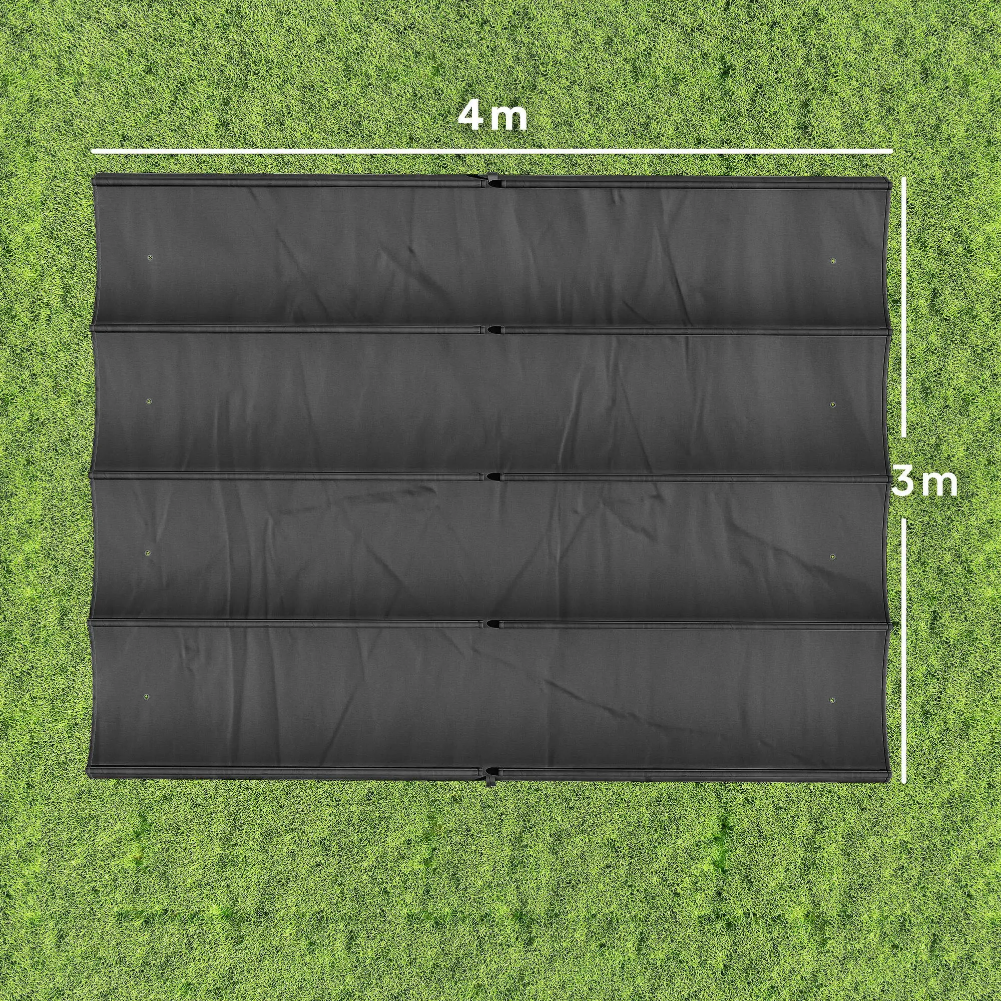 Copertina de rezerva pentru pergola Outsunny 84C-666V00CG (Dark Grey) - 6