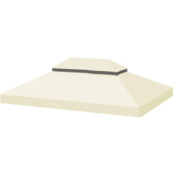 Copertina pentru foisor de gradina Outsunny 84C-535V00CW (White Cream) Thumb