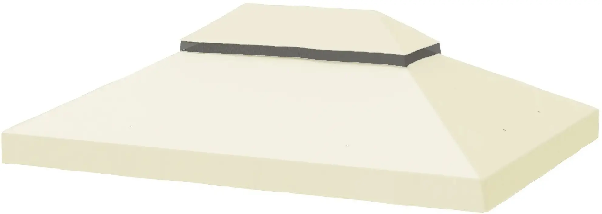 Copertina pentru foisor de gradina Outsunny 84C-535V00CW (White Cream) - 2