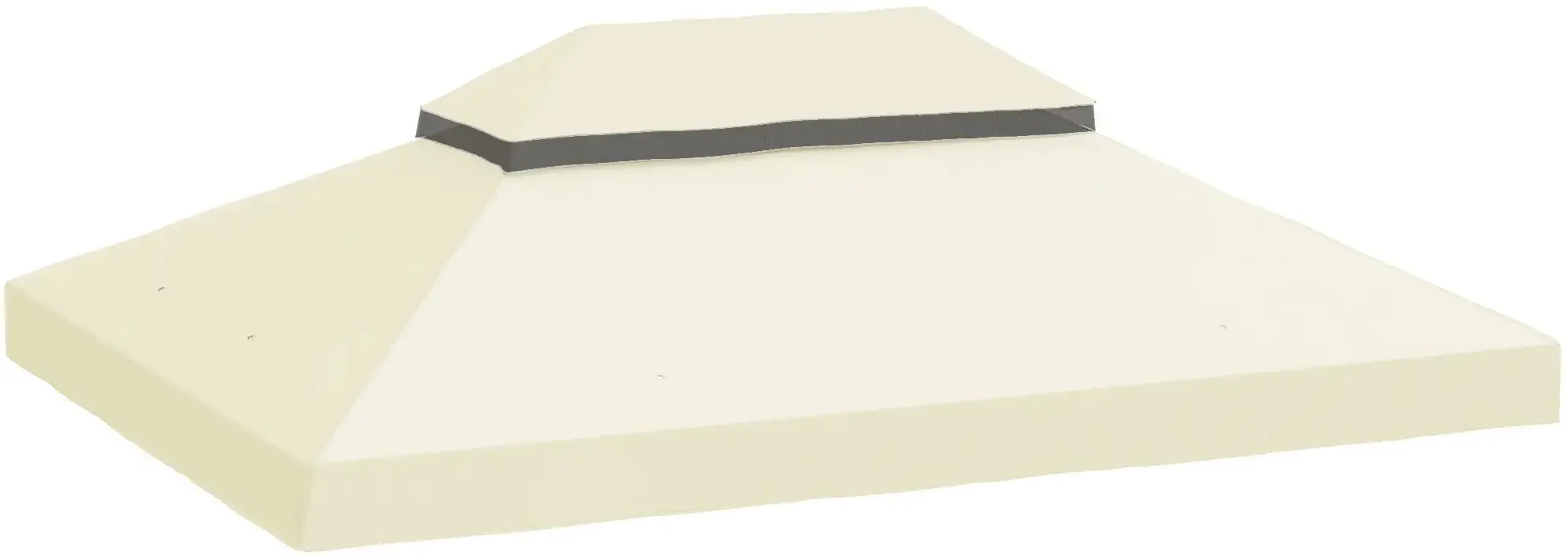 Copertina pentru foisor de gradina Outsunny 84C-535V00CW (White Cream)