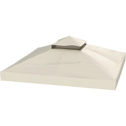 Тент на беседку Outsunny 84C-542V00CW (White Cream)