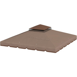 Тент на беседку Outsunny 84C-741V00KK (Cashmere/Brown)