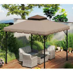 Тент на беседку Outsunny 84C-741V00KK (Cashmere/Brown) Thumb