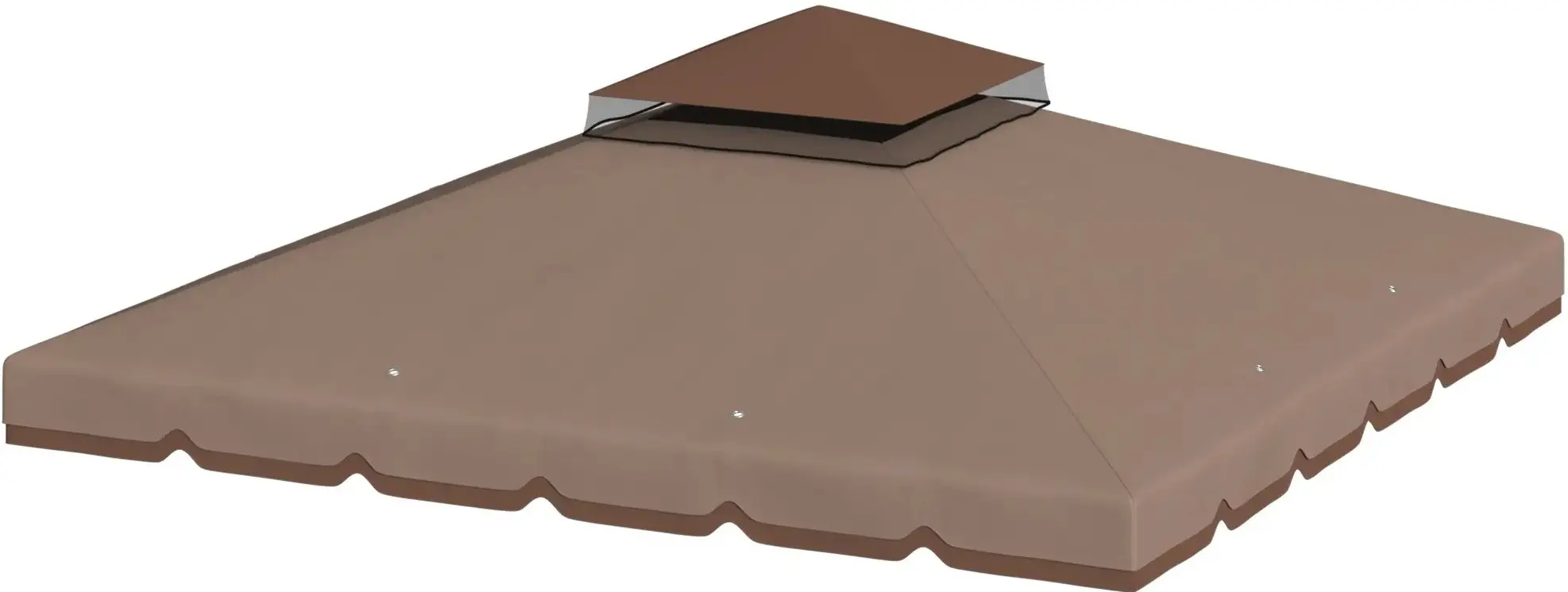 Тент на беседку Outsunny 84C-741V00KK (Cashmere/Brown)