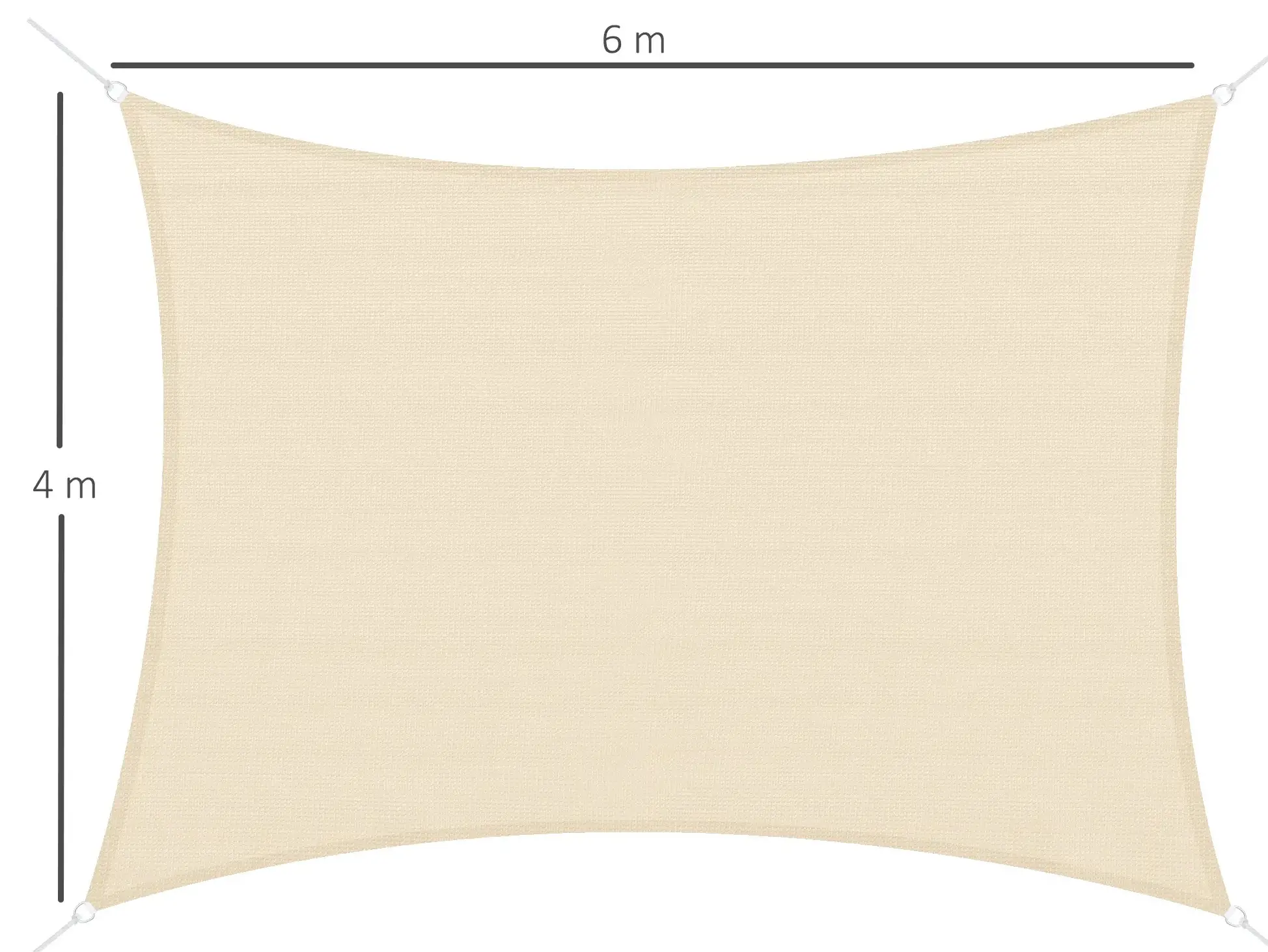 Parasolar Outsunny 100110-059CW (Cream White) - 3