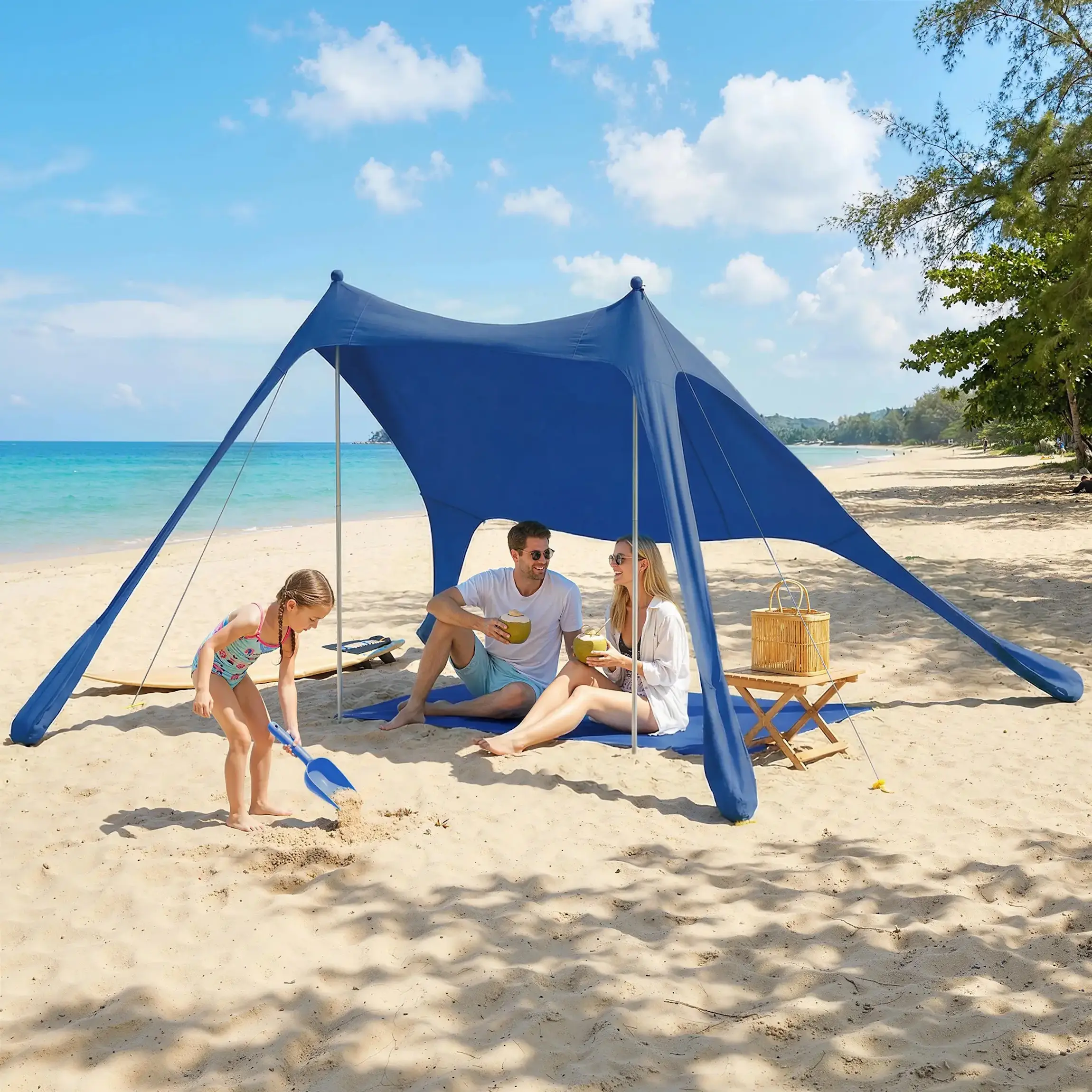 Parasolar de plaja Outsunny A20-623V00BU (Blue) - 5