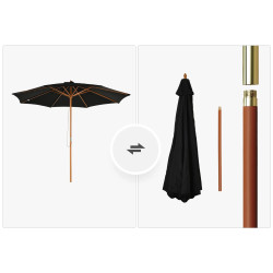 Umbrela de soare Outsunny 840-065BK (Black) Thumb