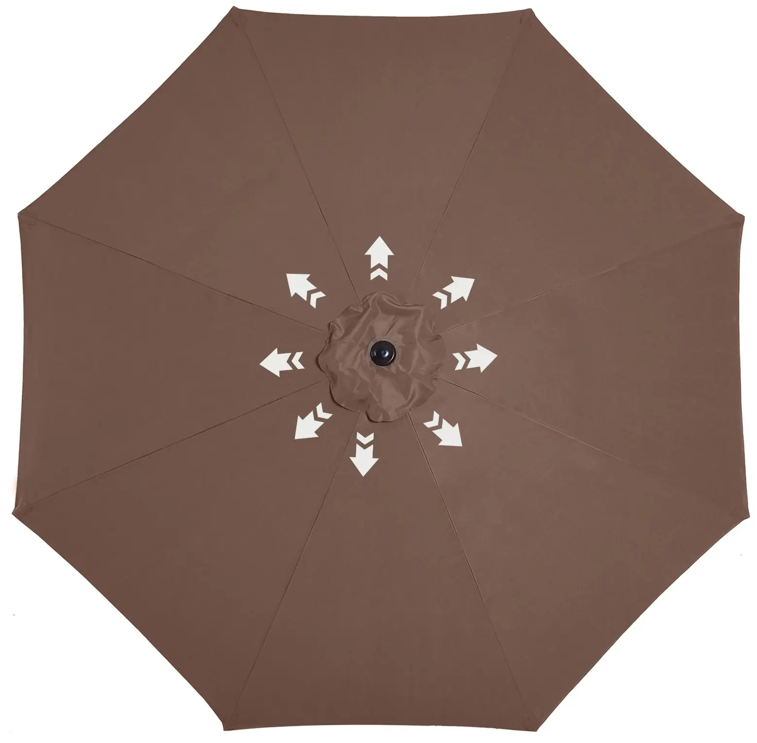 Umbrela de soare Outsunny 840-070CF (Coffee) - 3