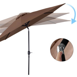 Umbrela de soare Outsunny 840-070CF (Coffee) Thumb