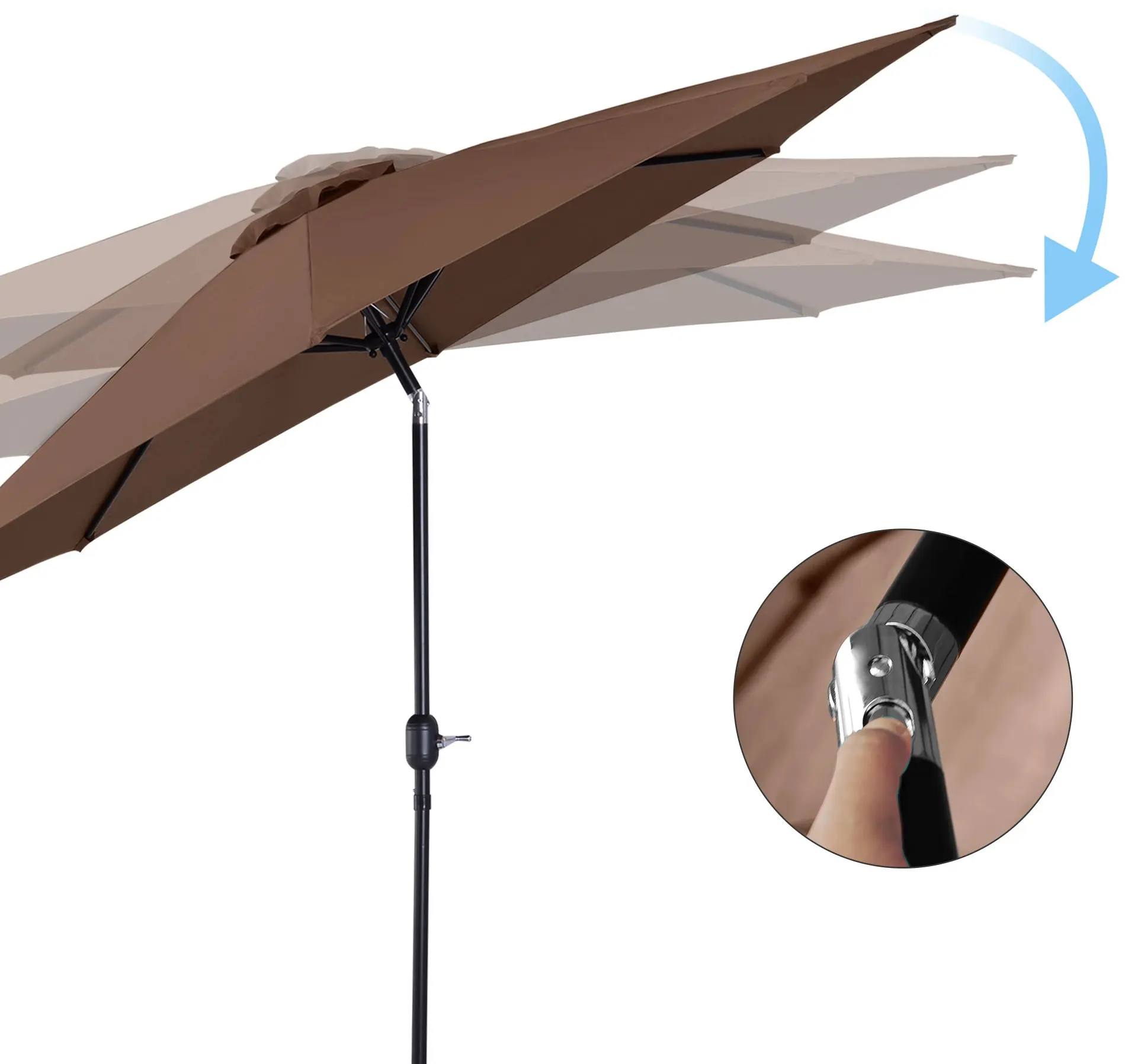 Umbrela de soare Outsunny 840-070CF (Coffee) - 6