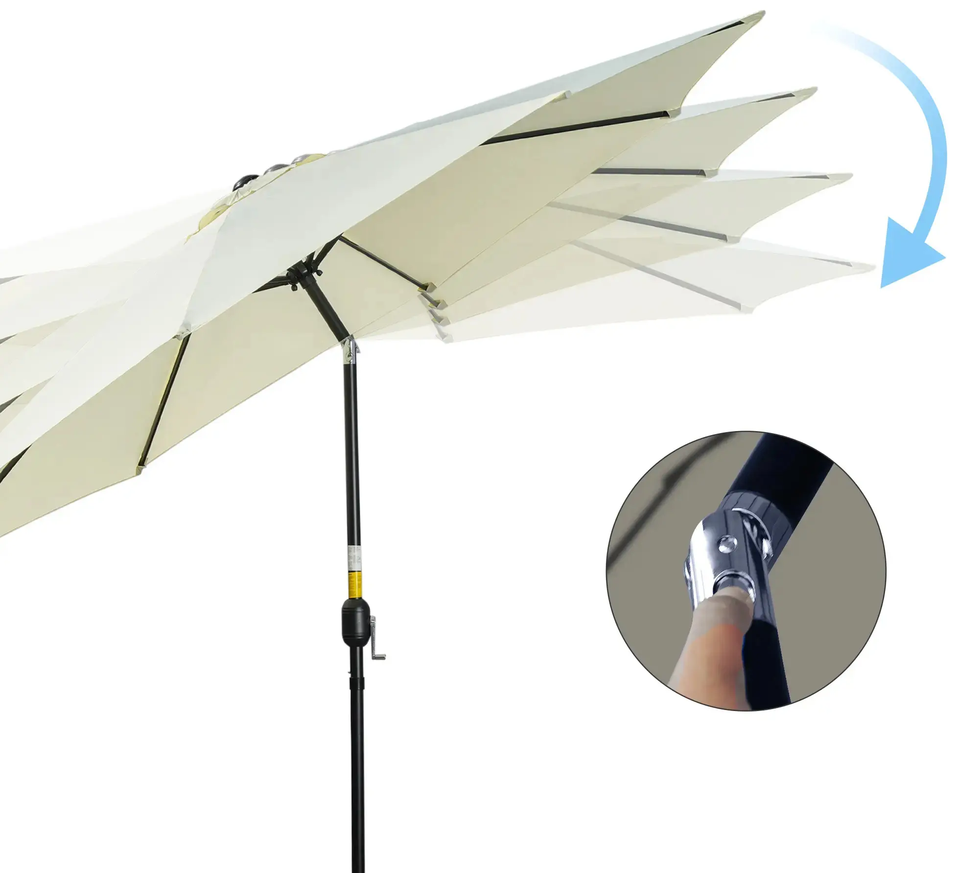 Umbrela de soare Outsunny 840-070V00BG (Beige) - 3