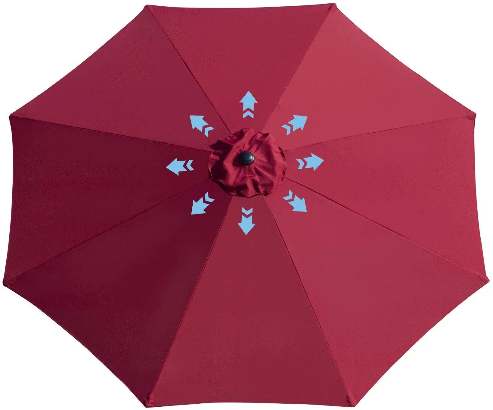 Зонт от солнца Outsunny 840-070WR (Bordeaux)