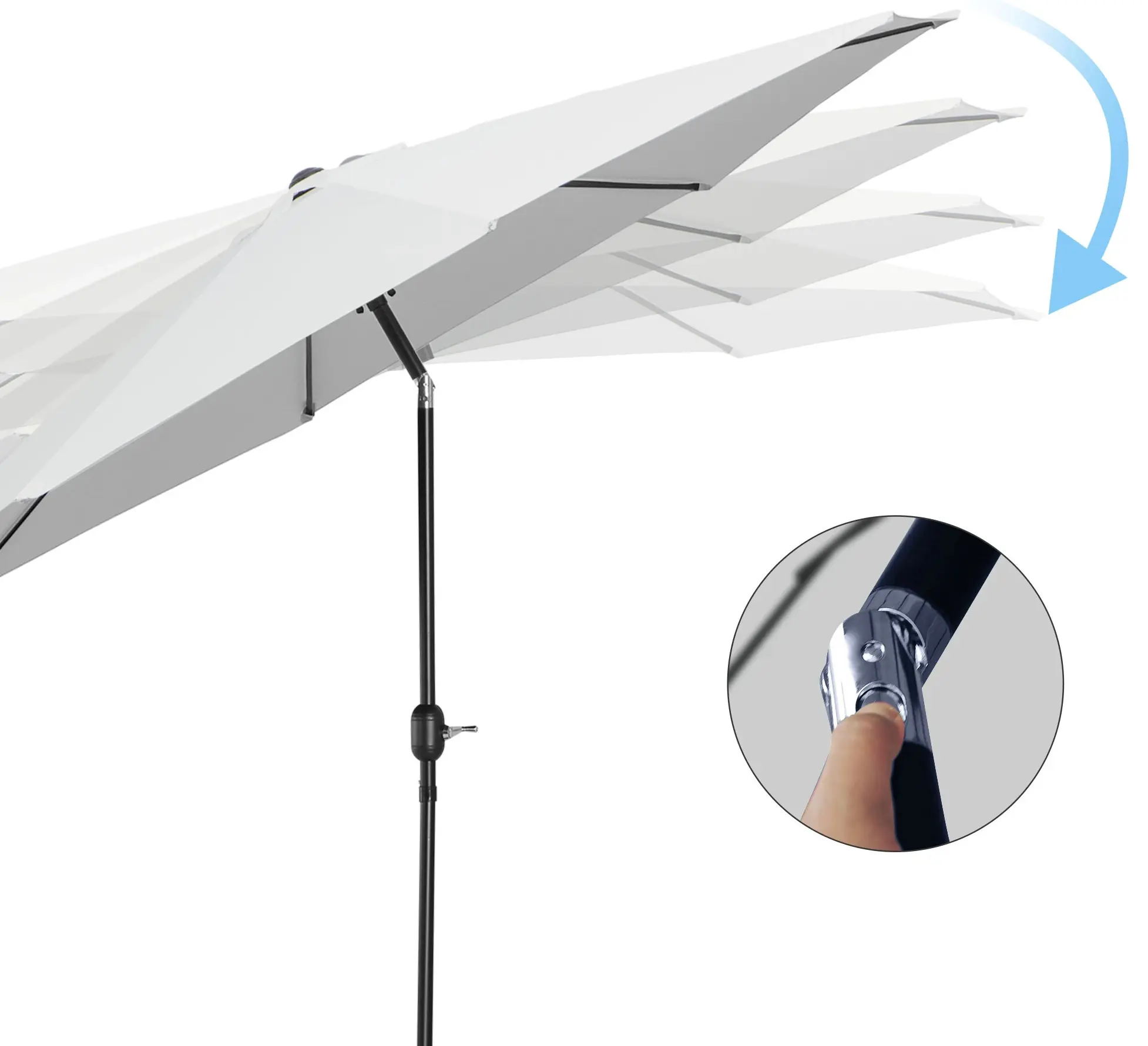 Umbrela de soare Outsunny 840-070WT (White) - 4