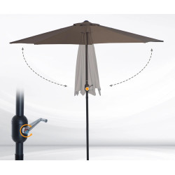 Umbrela de soare Outsunny 84D-007CF (Brown) Thumb