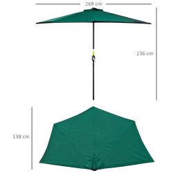 Зонт от солнца Outsunny 84D-007GN (Green) Thumb