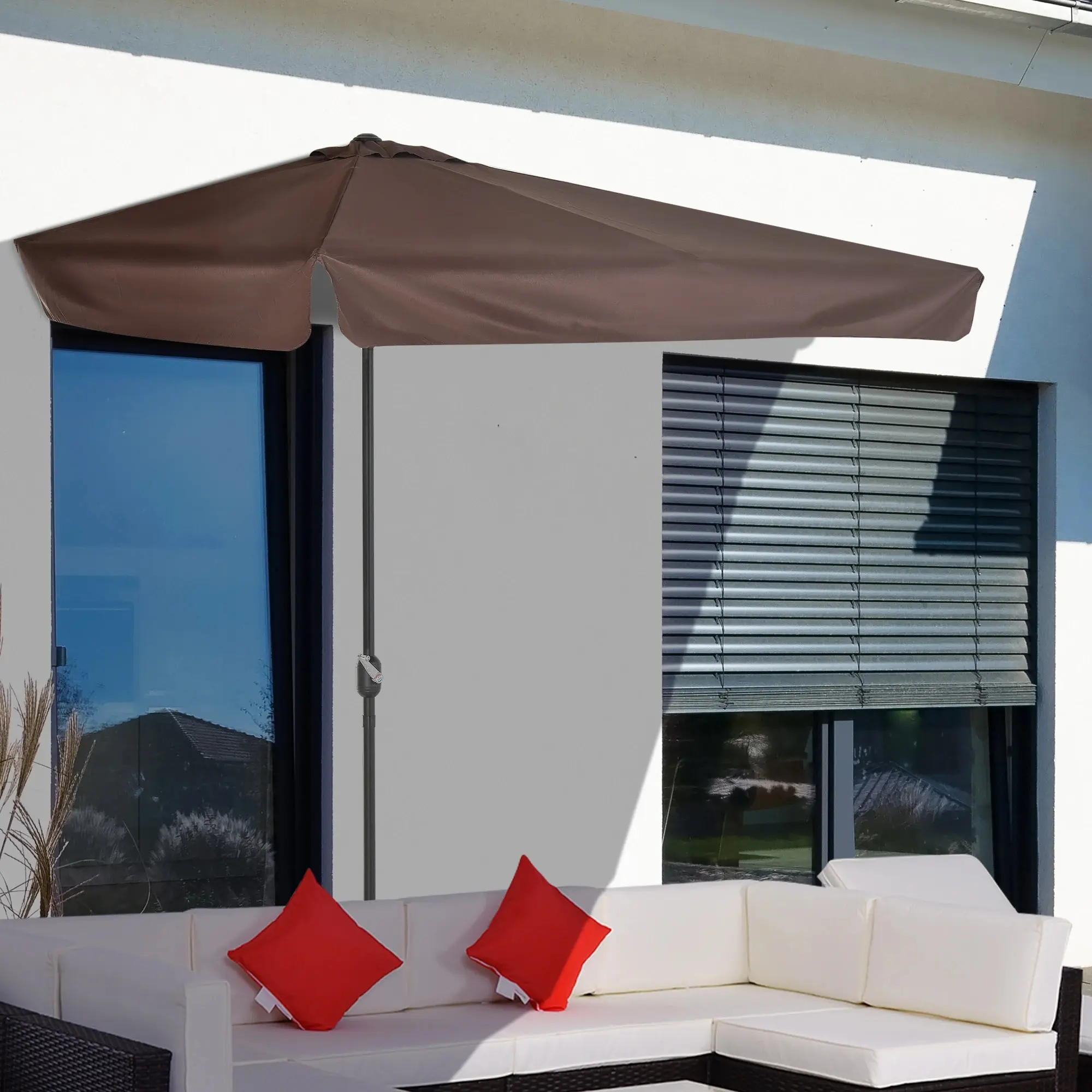 Umbrela de soare Outsunny 84D-008V01 (Coffee) - 8