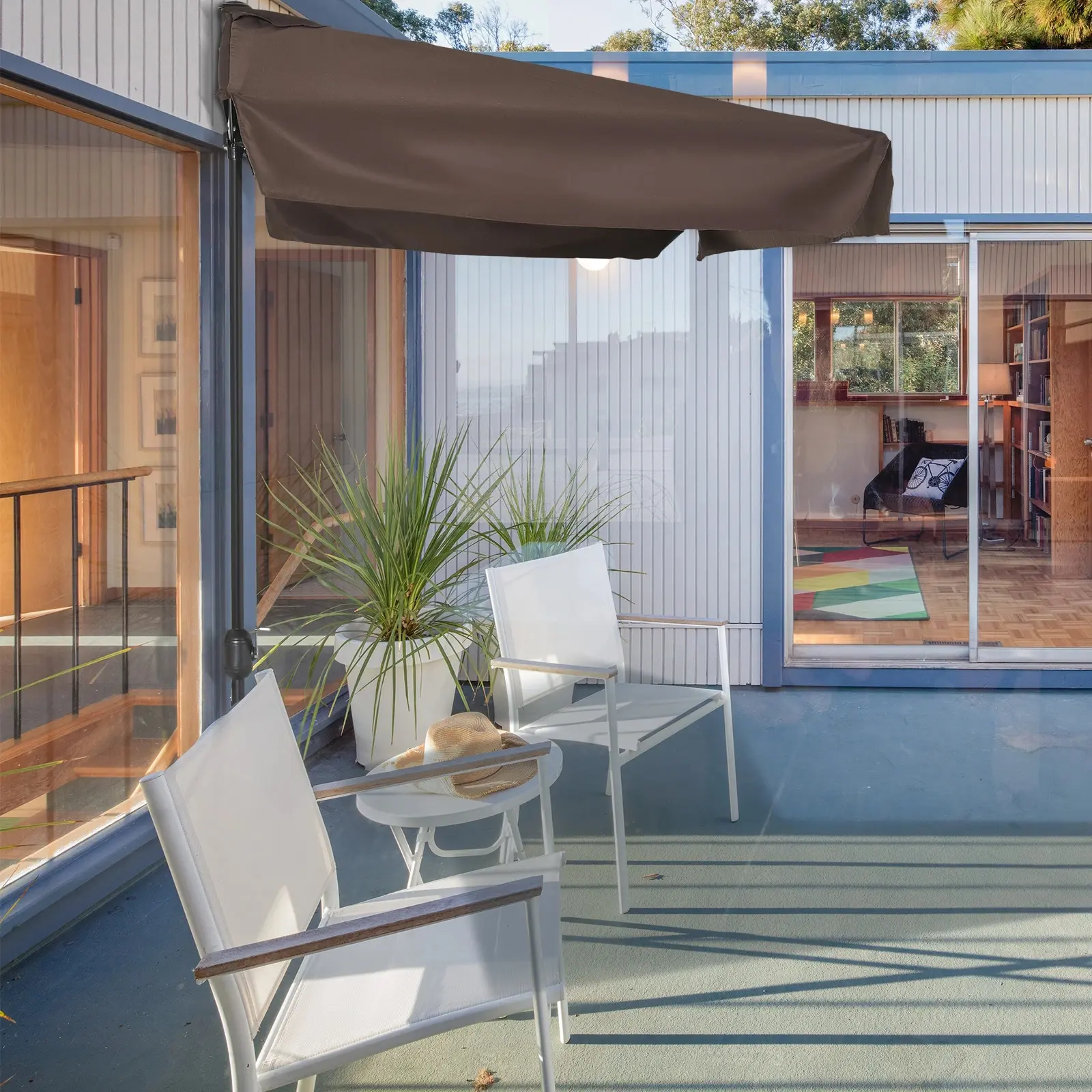 Umbrela de soare Outsunny 84D-008V01 (Coffee) - 9