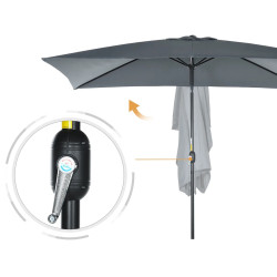 Зонт от солнца Outsunny 84D-013V00CG (Grey) Thumb