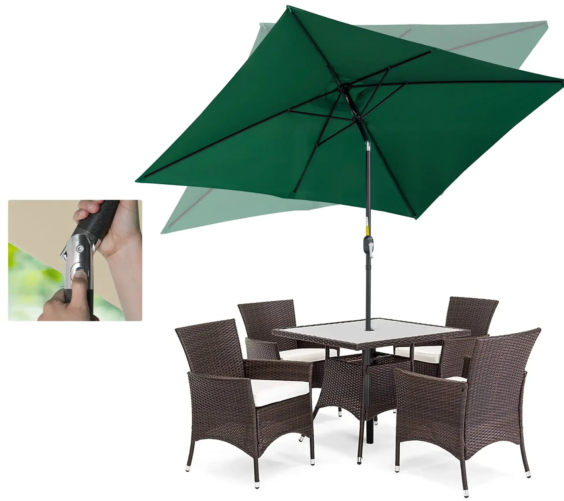 Зонт от солнца Outsunny 84D-013V00GN (Green)