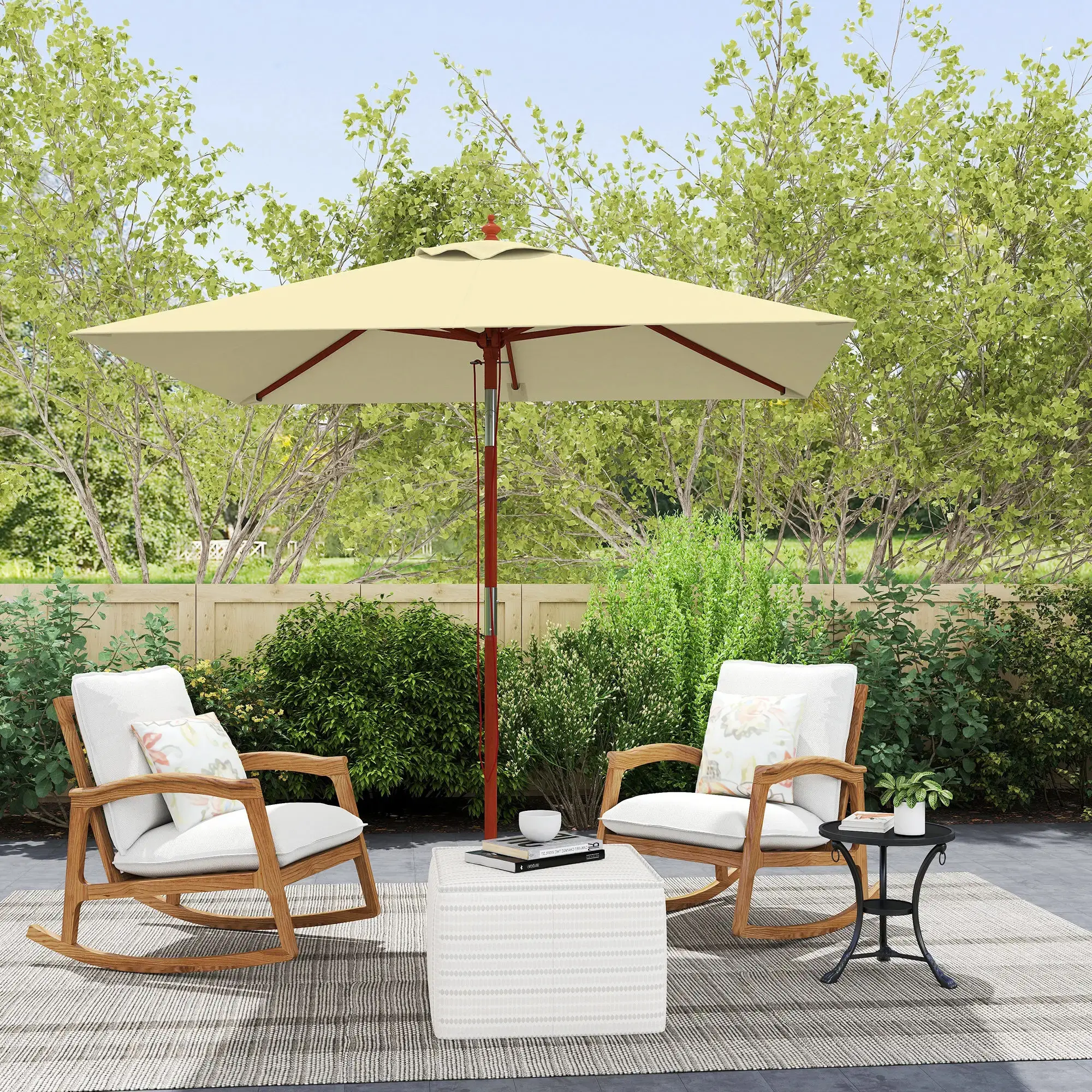Зонт от солнца Outsunny 84D-017V00BG (Beige) - 7