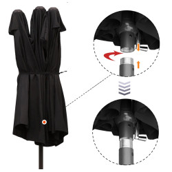 Зонт от солнца Outsunny 84D-031V01BK (Black) Thumb