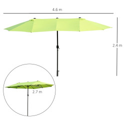 Зонт от солнца Outsunny 84D-031V01GN (Green) Thumb