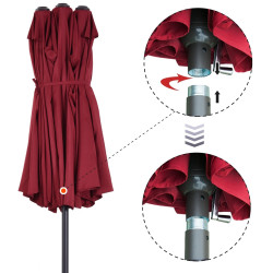 Зонт от солнца Outsunny 84D-031V01WR (Bordeaux) Thumb