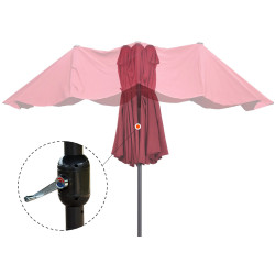 Зонт от солнца Outsunny 84D-031V01WR (Bordeaux) Thumb