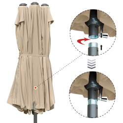 Зонт от солнца Outsunny 84D-031V03SD (Khaki) Thumb