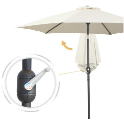 Зонт от солнца Outsunny 84D-032CW (Cream White) Thumb