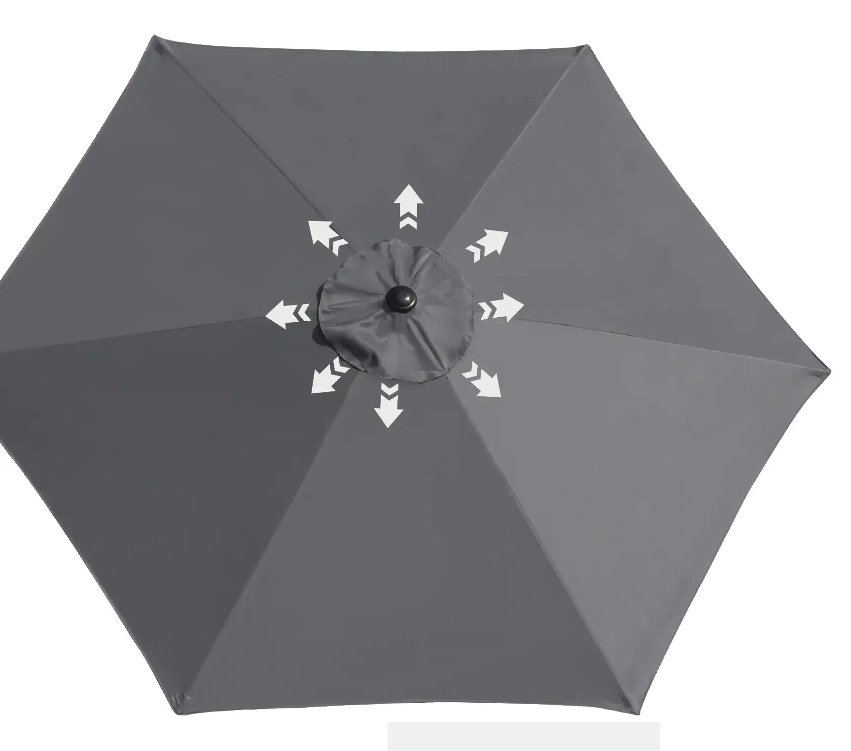 Зонт от солнца Outsunny 84D-032GY (Grey/Black)