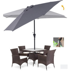 Зонт от солнца Outsunny 84D-032GY (Grey/Black) Thumb