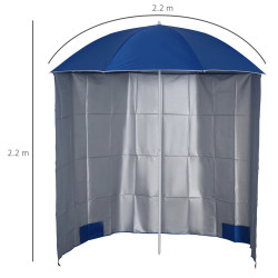 Зонт от солнца Outsunny 84D-038BU (Blue) Thumb