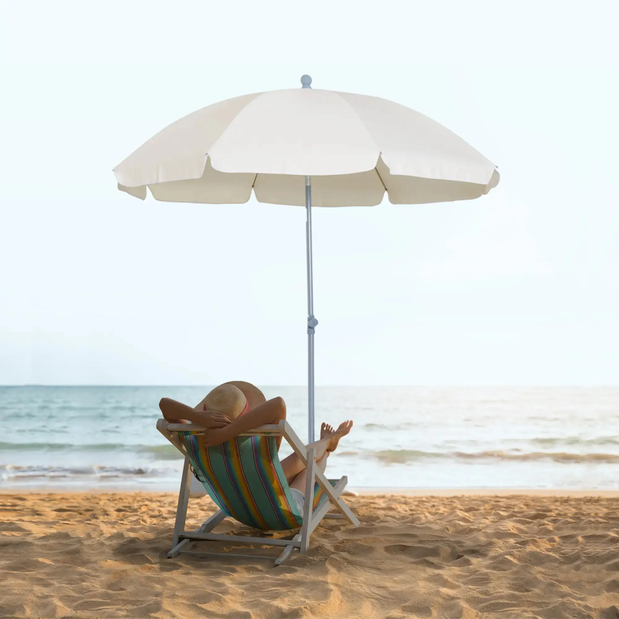 Umbrela de soare Outsunny 84D-039CW (Cream) - 9