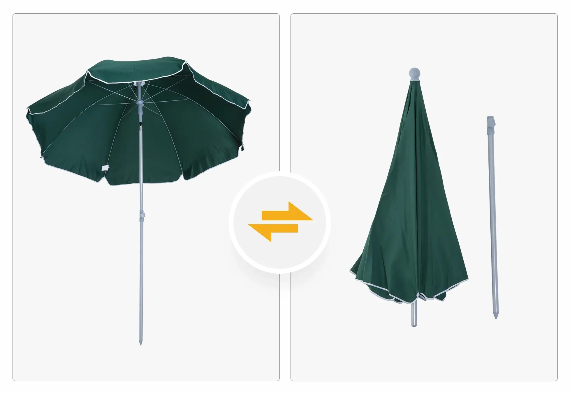 Umbrela de soare Outsunny 84D-039GN (Green) - 4