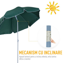 Umbrela de soare Outsunny 84D-039GN (Green) Thumb