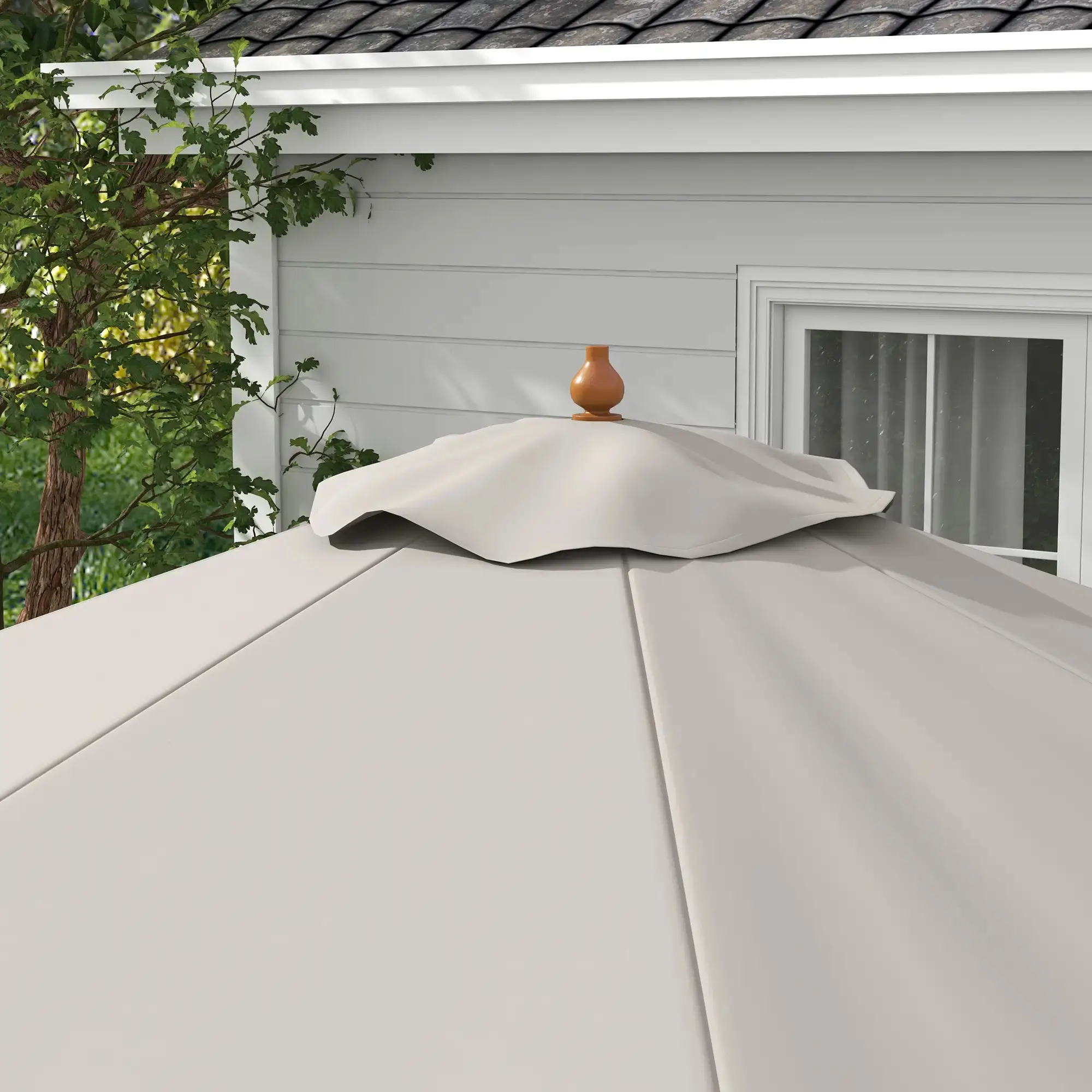 Зонт от солнца Outsunny 84D-040GY (Grey) - 7