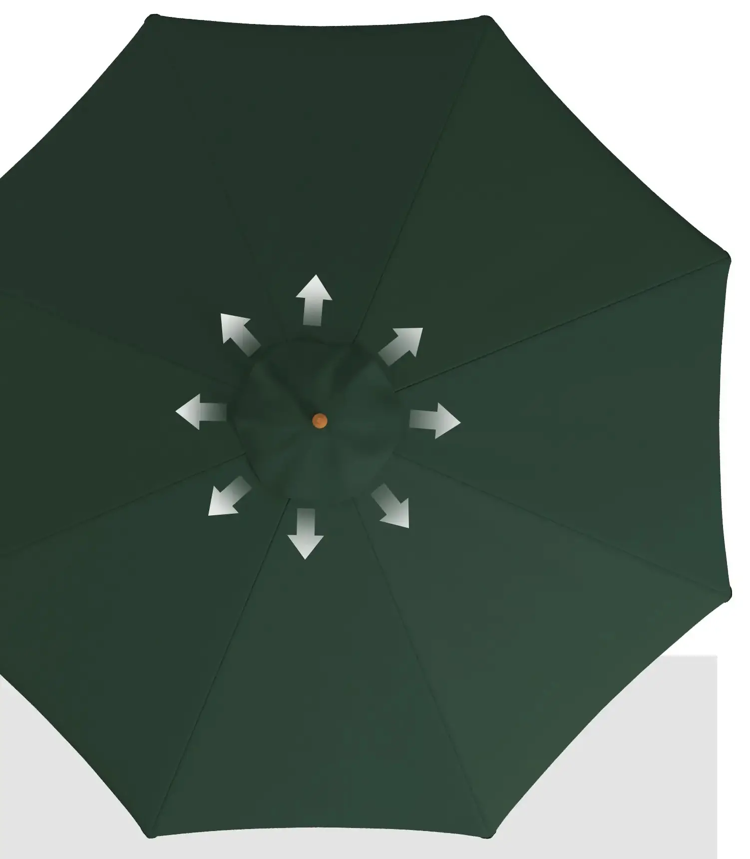 Зонт от солнца Outsunny 84D-040V00DG (Green) - 3