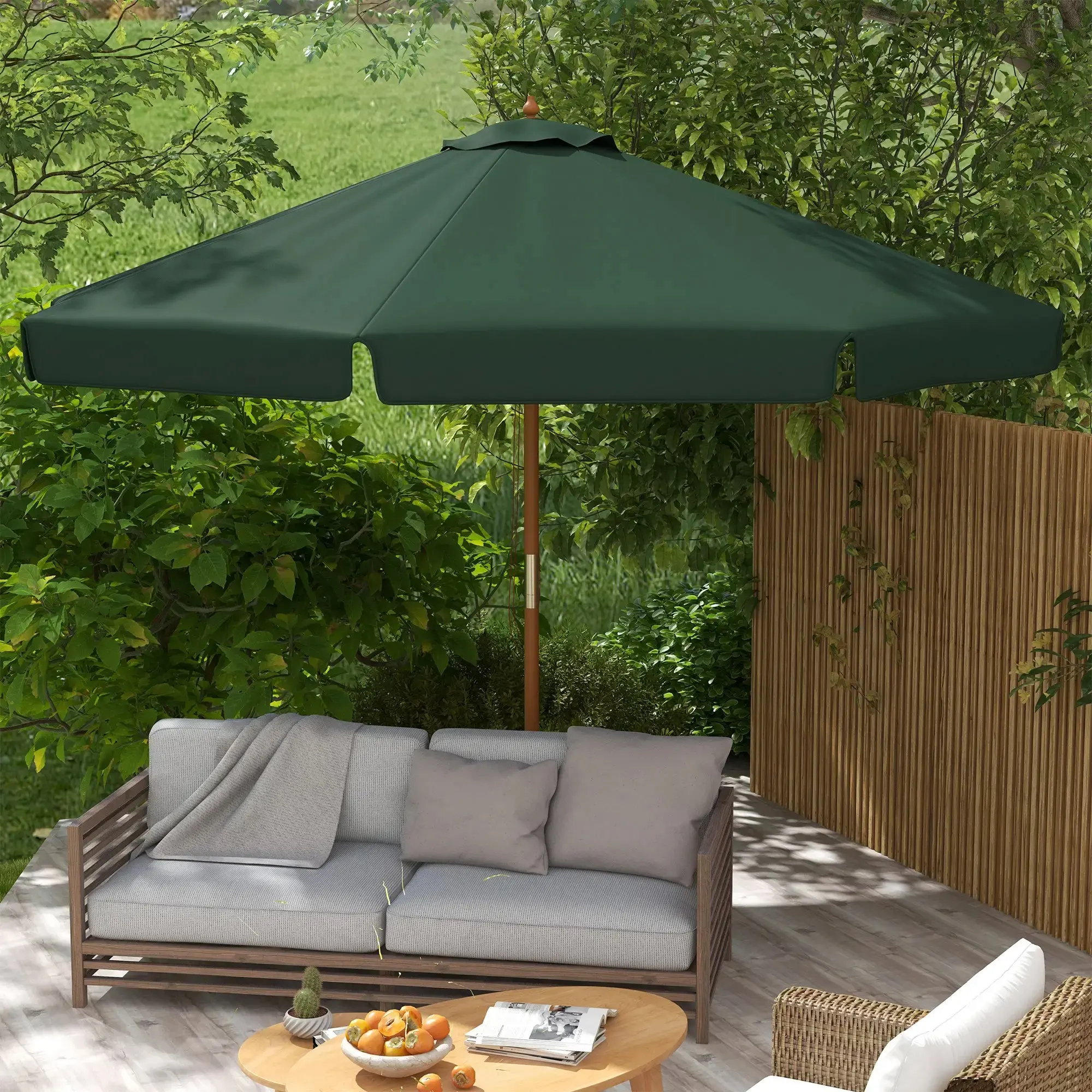Зонт от солнца Outsunny 84D-040V00DG (Green) - 8