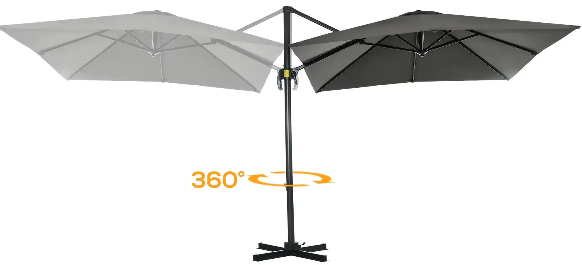 Зонт от солнца Outsunny 84D-051V00GY (Grey)