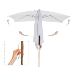 Umbrela de soare Outsunny 84D-057WT (White) Thumb