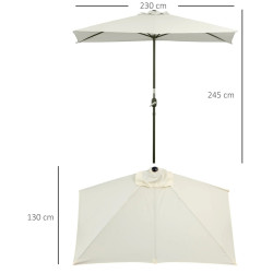 Зонт от солнца Outsunny 84D-074BG (Beige) Thumb