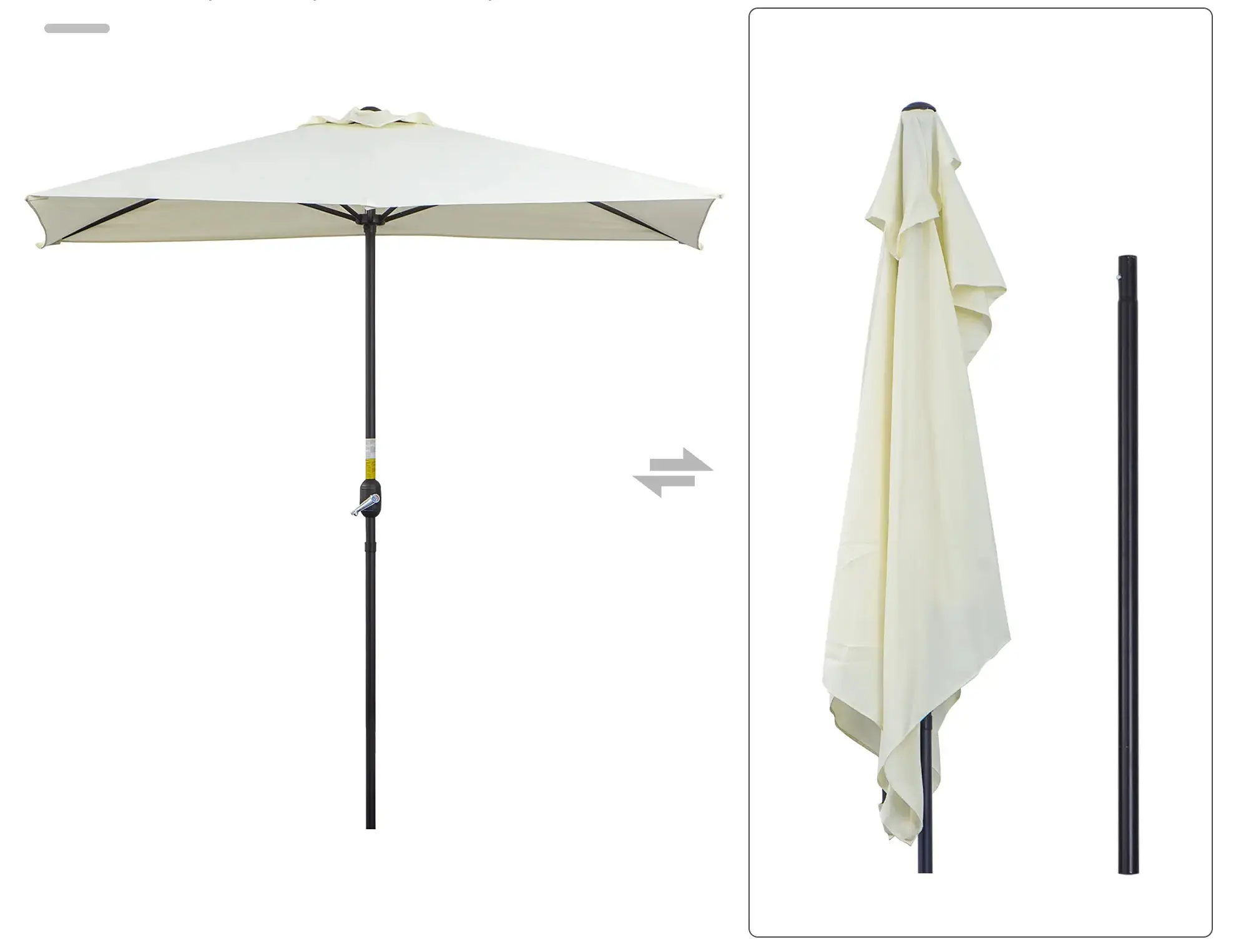 Зонт от солнца Outsunny 84D-074BG (Beige) - 5