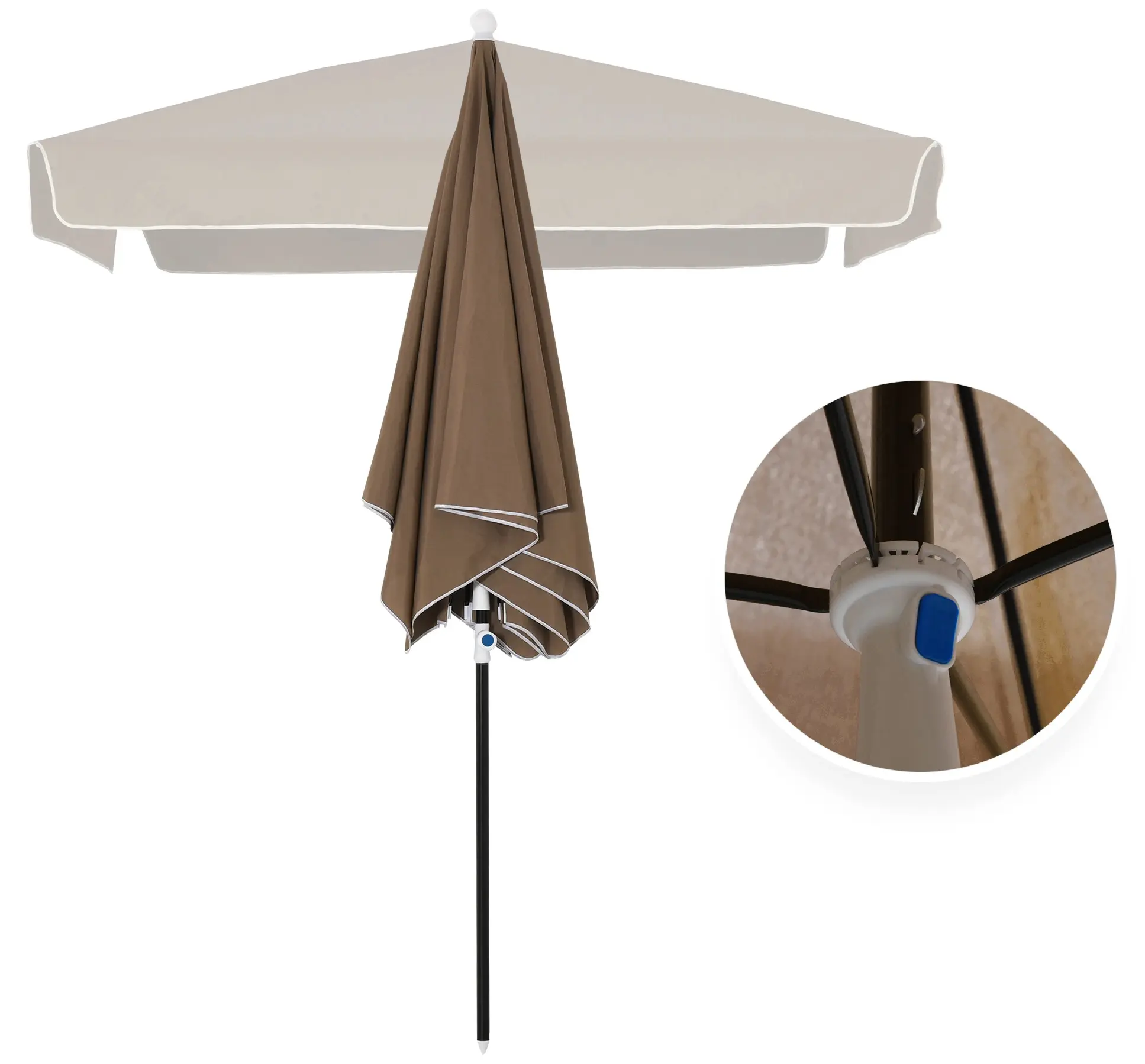 Зонт от солнца Outsunny 84D-093CF (Coffee) - 5