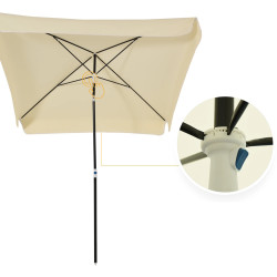Umbrela de soare Outsunny 84D-093CW (Cream White) Thumb