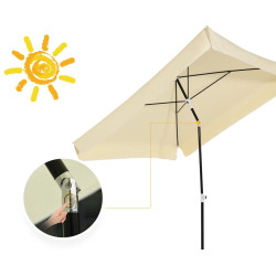 Umbrela de soare Outsunny 84D-093CW (Cream White) Thumb