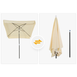 Umbrela de soare Outsunny 84D-093CW (Cream White) Thumb